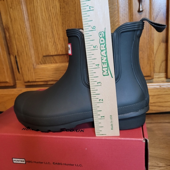 Hunter Womens Size 6 Original Chelsea Rain Boots Dark Olive Green - Picture 7 of 13